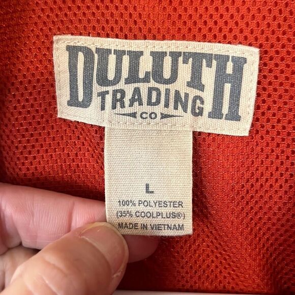 Duluth Trading Burnt Orange Long Sleeve Vented Shirt Large - Picture 4 of 4